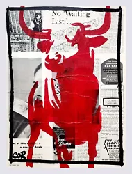 Buy CORBELLIC Original Art 12X16 Bull Market New York Vintage Oil Canvas Living Room • 235.93£