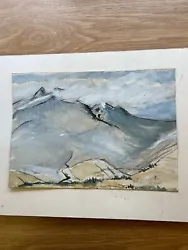 Buy Original Mountain Landscape Watercolour Signed Val McGoughlin 2010 • 14.99£