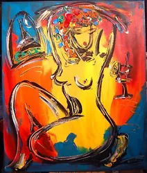 Buy RED NUDE  Abstract Pop Art Painting  Canvas Gallery VEUF97T • 105.06£