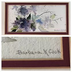 Buy Barbara K Cook Original Watercolor Painting Art Abstract Flowers   7 X 3.5  • 20.91£