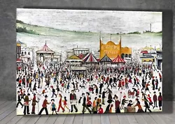 Buy L. S. Lowry Fun Fair At Daisy Nook CANVAS PAINTING ART PRINT POSTER 1600 • 7.01£