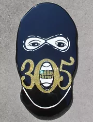Buy 305 Till I Die Ski Mask Wood Wall Art Hypebeast Dade County No Face No Case Trap • 944.98£