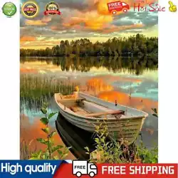 Buy Painting By Numbers Kit DIY Boat Grove Hand Painted Canvas Oil Art Picture Craft • 7.46£