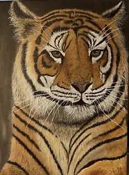 Buy The Tiger. An Original Acrylic Painting On Canvas 30cm X 40cm. Signed By Artist • 100£