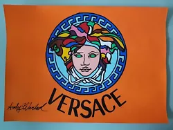 Buy Andy Warhol Hand Signed. 'versace'. Watercolor On Paper. Pop Art • 24.90£