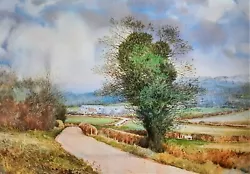 Buy * IVY COVERED TREE ON COUNTRY LANE *1980s PRINT OF A  PAINTING BY BENINGFIELD • 2.29£