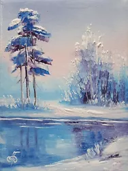 Buy Winter Bliss, Ukrainian Artist Original Oil Painting Art Gift Decor • 24.52£