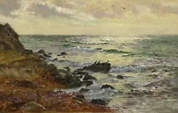 Buy Seascape With Seabirds – Original Early 20th-century Oil Painting On Canvas • 68£