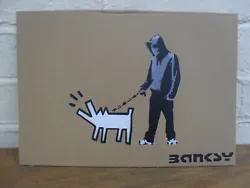 Buy Original Banksy Hoody & Dog Dismaland Free Art Painting Spray Art On Cardboard • 150£