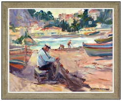 Buy Emile A Gruppe Original Painting Oil On Canvas Signed Gloucester Harbor Artwork • 6,812.99£