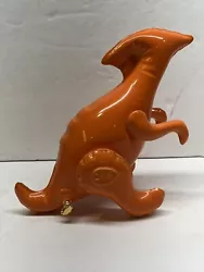 Buy Brett Kern Ceramic “Inflatable” Orange Parasaurolophus Dinosaur Extinct Mold • 307.84£