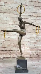 Buy Signed Duveries Juggler Bronze Marble Sculpture Statue Figurine Figure Art Deco • 137.87£