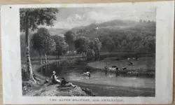 Buy Antique Print The River Brathay Near Ambleside C1860 • 4£
