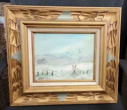 Buy Vintage Herman Painting Of A Winter Landscape • 41.82£