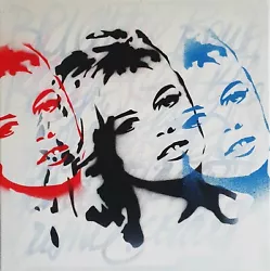 Buy SPACO Signed BARDOT Pop Board STREET ART Graffiti Paint French Girl Banksy • 171.61£
