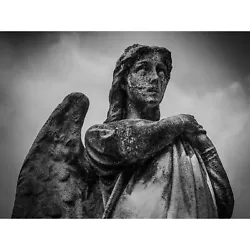 Buy Angel Statue Sculpture Large Canvas Wall Art Print • 19.99£