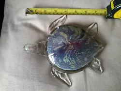 Buy Large Hand Blown Art Glass Sea Turtle  • 25.99£