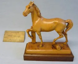 Buy  Faust Emanuel Lang  Wooden Carving Of A Horse. • 135£
