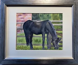 Buy Vintage Original Gouache Painting Of A Horse By VIVIENNE BORROW. Outsider Art. • 22£