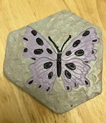 Buy Handmade Butterfly Figurine Garden Yard Art Concrete Stone Painted Local Artist • 10.34£