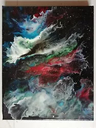Buy Space Nebula Burst Original Acrylic Painting Milky • 25£