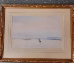 Buy Antique Egyptian Watercolour Painting Near How - On The Nile By Thurloe ,Capt • 60£