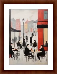 Buy Lowry Style Painting A4 Print Home Decor Wall Art Pictures • 4.99£
