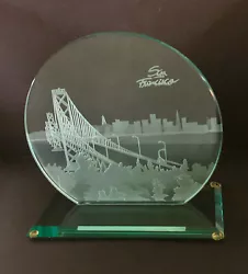 Buy Art Glass Sculpture Golden Gate Bridge, San Francisco, Skyline • 165.37£