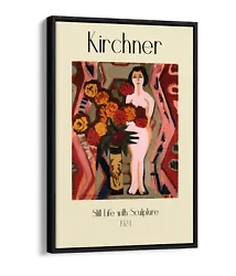 Buy Ernst L. Kirchner,still Life With Sculpture -float Effect Canvas Wall Art Print • 49.99£