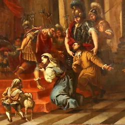 Buy Ancient Painting Historic Scene '600-'700 Oil On Canvas • 12,050£