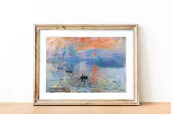 Buy Claude Monet - Impression, Sunrise - Painting Print Poster Picture Portrait Boat • 5.99£