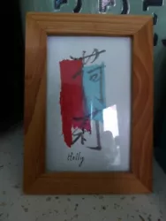 Buy Painting Of The Name HOLLY In Chinese Wood Frame With Glass 7x5   Unused • 5£