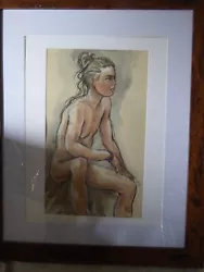 Buy Original Gay Interest Male Nude Signed Large Watercolour • 30£