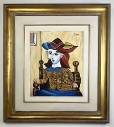 Buy Pablo Picasso (Handmade) Oil On Canvas Signed & Stamped Framed Painting • 787.49£