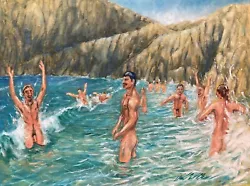 Buy Gay Art Male Nude Interest Original Oil Painting Daniel W Green • 621.39£