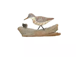 Buy Vintage Hand Painted Shore Bird Figure Folk Art Sea Beach Driftwood Sandpiper • 16.53£
