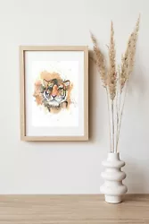 Buy Tiger Portrait Painting • 25£