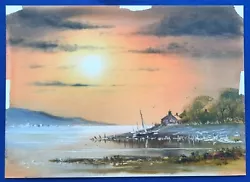 Buy HARRY CAUNCE  SUNSET  ORIGINAL OIL PAINTING No. 1171 SIGNED & DATED RARE • 144.95£