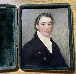 Buy Fine Antique Portrait Miniature A Smartly Dressed Gentleman Cased • 150£