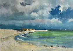 Buy Beach & Boats,Ocean,Original Oil Painting By Jason,   71 X 51 Cm • 52.67£