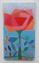 Buy 0riginal Painting Acrylic On Canvas Abstract Rose  • 175£