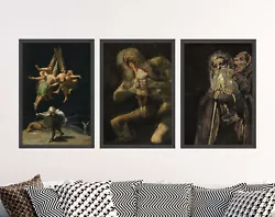 Buy Francisco Goya Set Of Three Paintings Including Saturn Devouring His Son Poster • 199£