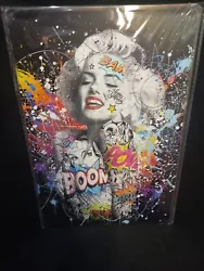 Buy Banksy Art Marilyn Monroe  Boom Pow Bam  Abstract Art UV METAL PLAQUE Poster  • 10.95£