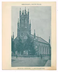 Buy Southampton Scotch Church Hampshire Antique Print Picture 1900 BPF#1673 • 2.99£