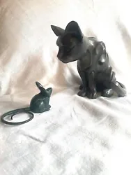 Buy Certified John Jagger Bronze Cat And Mouse Statues, Signed, 1996 - AP 9/10 • 1,181.24£