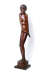 Buy Fine 1920s Art Deco Female Nude Carved Wood Sculpture - Signed • 250£