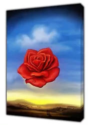 Buy Rose Landscape Paint By Salvador Dali Picture Print On Framed Canvas • 11.99£