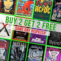 Buy Music Posters Rock Band Gig Concert Poster Wall Art Picture Prints MANY CHOICES • 5.99£