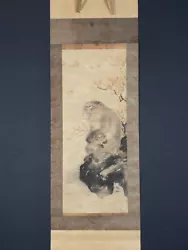 Buy Nw5898 Hanging Scroll  Mother And Baby Monkeys  By Mori Sosen (Late Edo Era) • 158.53£