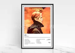 Buy David Bowie Low Cover Music Singles Poster / Music Gift / Christmas Gift • 8£